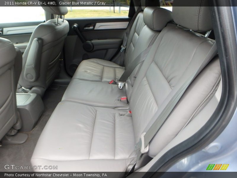 Glacier Blue Metallic / Gray 2011 Honda CR-V EX-L 4WD