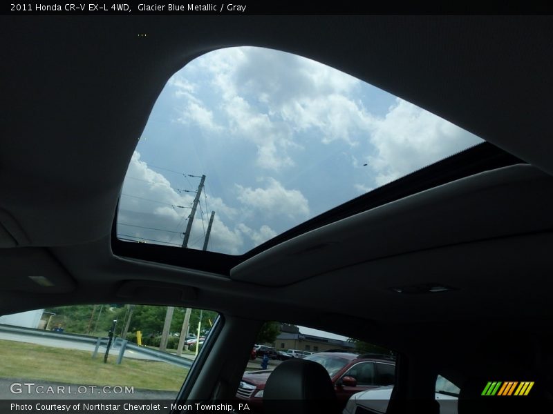 Glacier Blue Metallic / Gray 2011 Honda CR-V EX-L 4WD