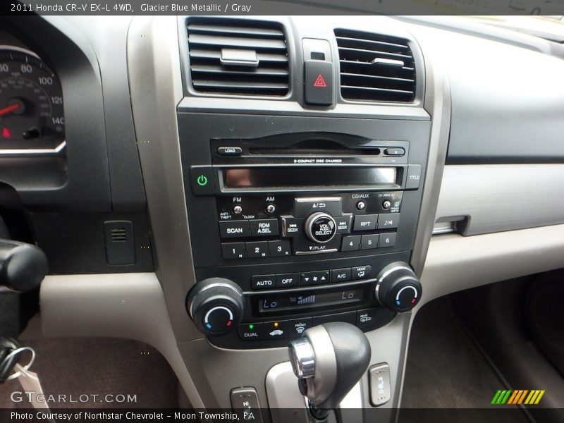 Glacier Blue Metallic / Gray 2011 Honda CR-V EX-L 4WD