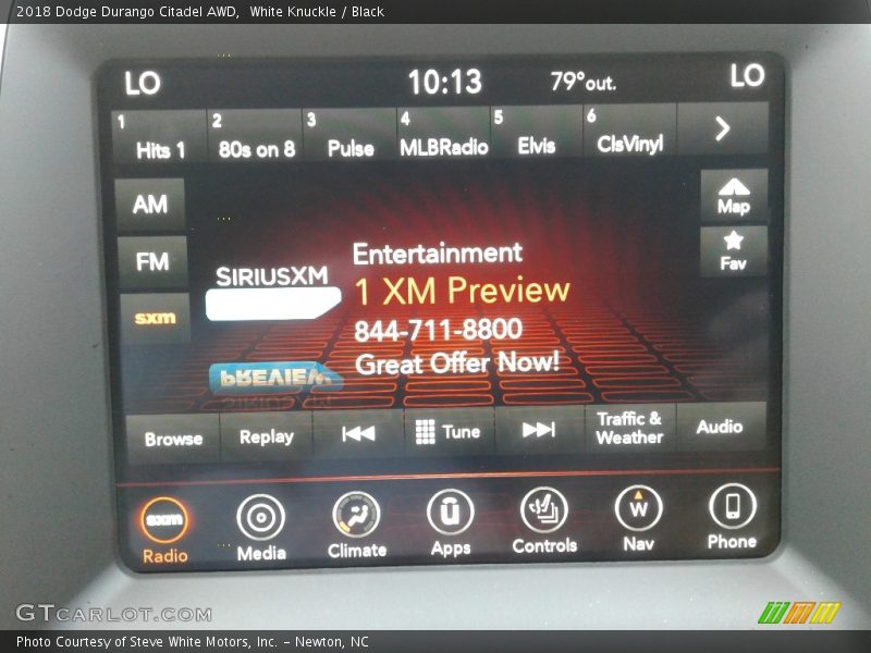 White Knuckle / Black 2018 Dodge Durango Citadel AWD