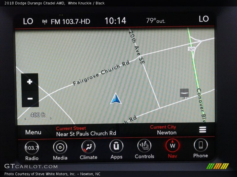Navigation of 2018 Durango Citadel AWD