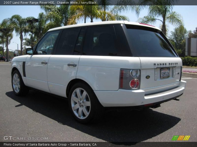 Chawton White / Ivory/Black 2007 Land Rover Range Rover HSE