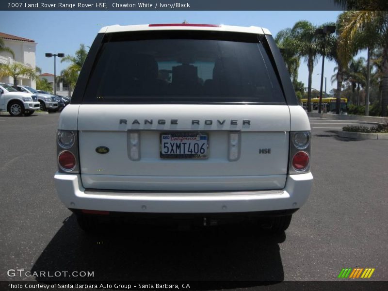Chawton White / Ivory/Black 2007 Land Rover Range Rover HSE