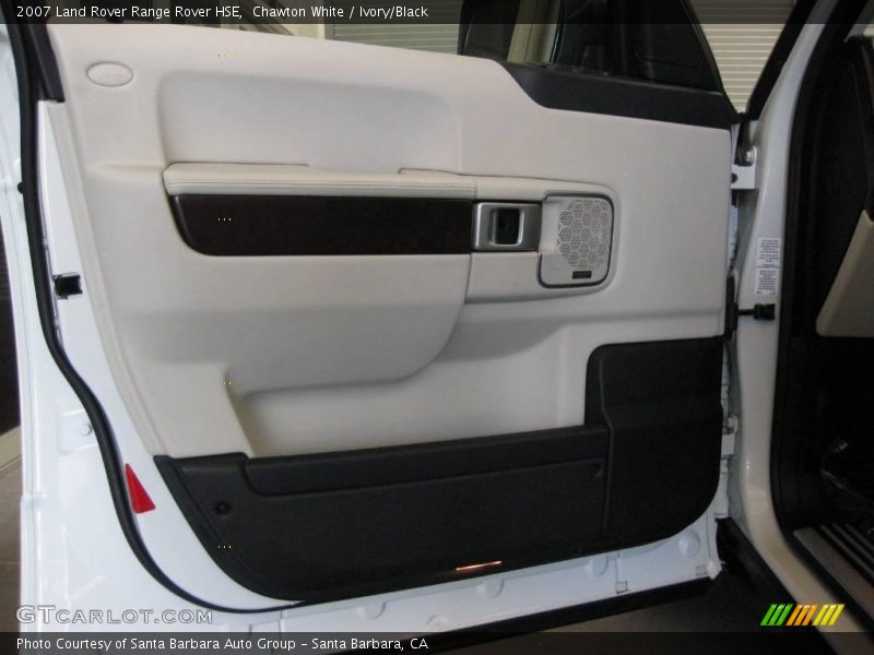 Chawton White / Ivory/Black 2007 Land Rover Range Rover HSE