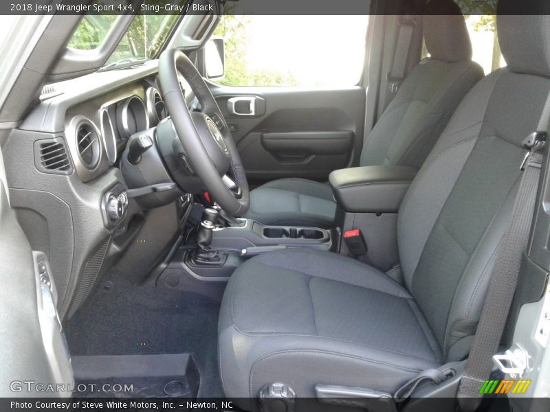 Front Seat of 2018 Wrangler Sport 4x4