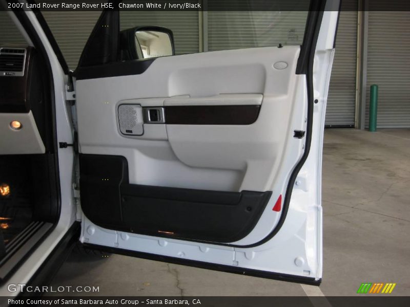 Chawton White / Ivory/Black 2007 Land Rover Range Rover HSE