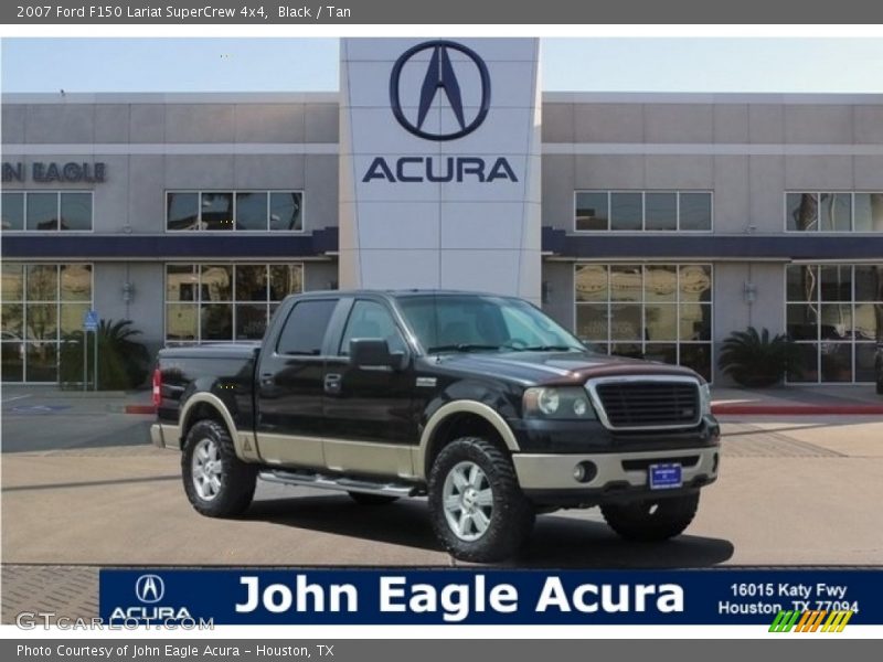 Black / Tan 2007 Ford F150 Lariat SuperCrew 4x4