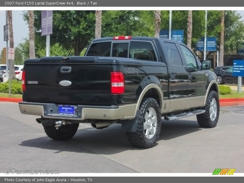 Black / Tan 2007 Ford F150 Lariat SuperCrew 4x4