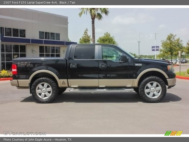Black / Tan 2007 Ford F150 Lariat SuperCrew 4x4