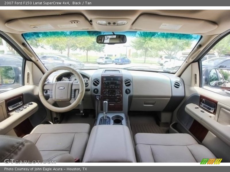 Black / Tan 2007 Ford F150 Lariat SuperCrew 4x4
