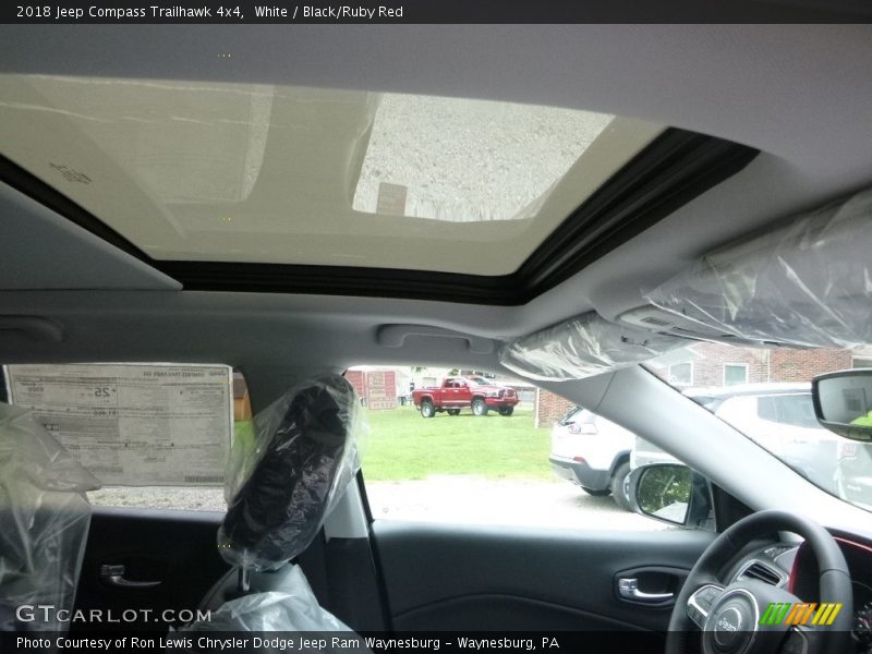 White / Black/Ruby Red 2018 Jeep Compass Trailhawk 4x4