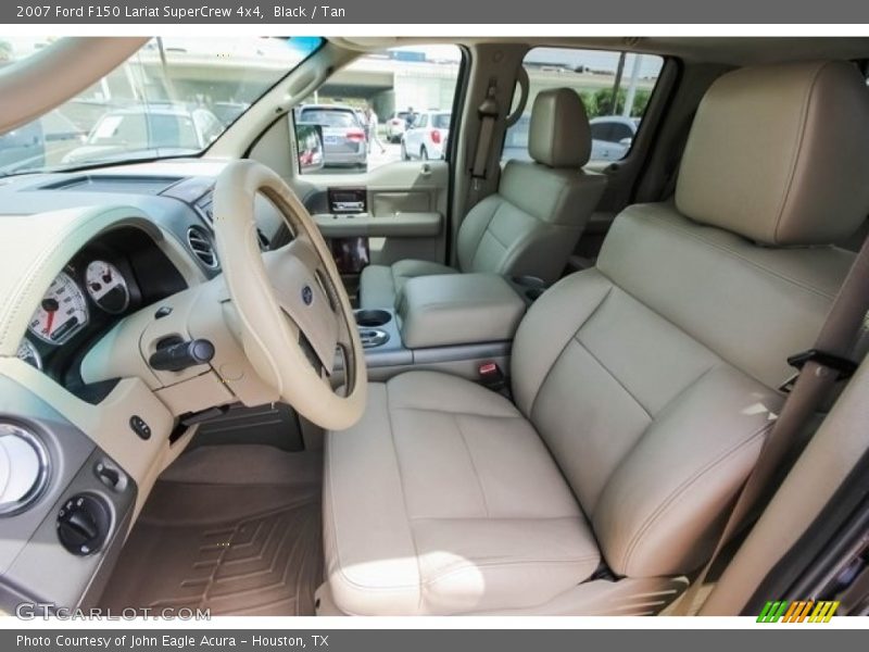 Black / Tan 2007 Ford F150 Lariat SuperCrew 4x4