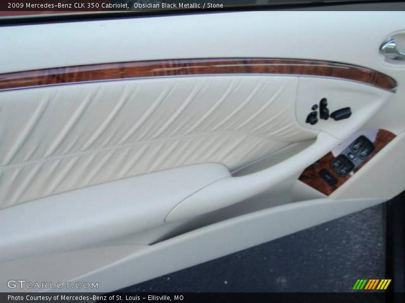 Obsidian Black Metallic / Stone 2009 Mercedes-Benz CLK 350 Cabriolet