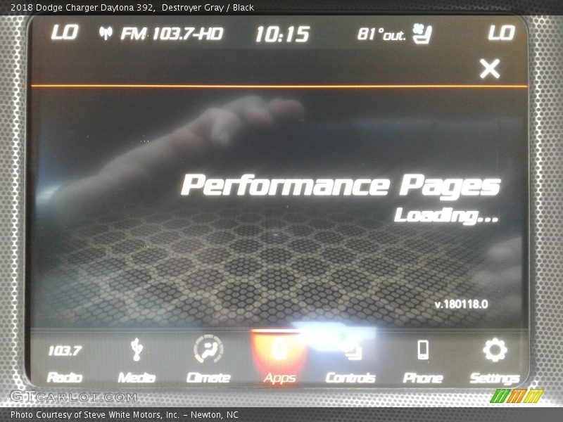 Destroyer Gray / Black 2018 Dodge Charger Daytona 392