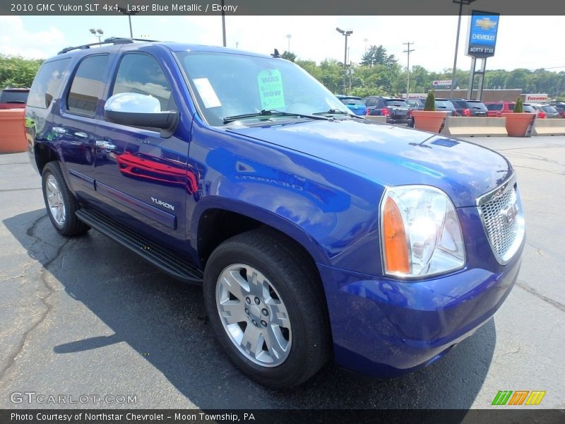 Laser Blue Metallic / Ebony 2010 GMC Yukon SLT 4x4