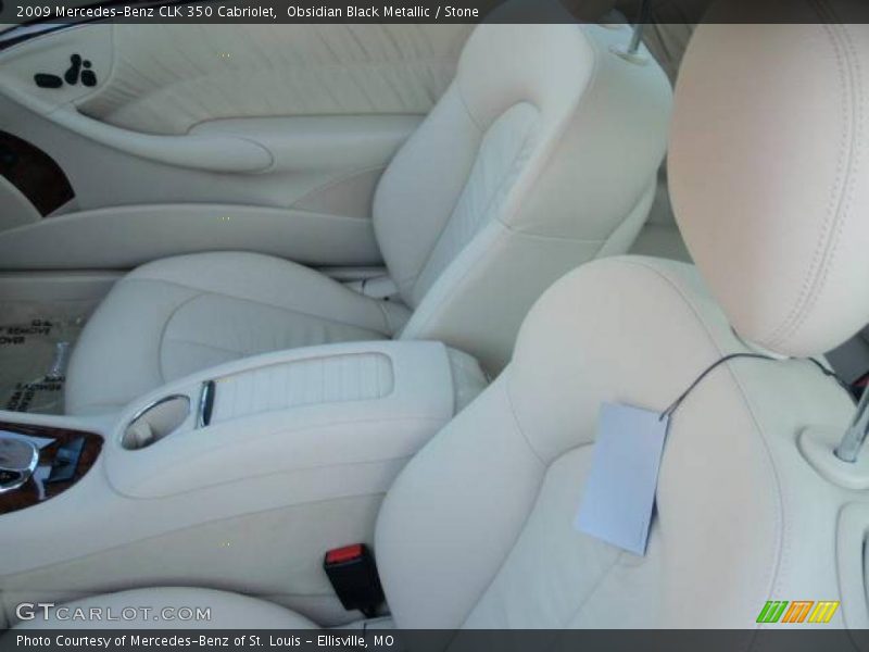 Obsidian Black Metallic / Stone 2009 Mercedes-Benz CLK 350 Cabriolet