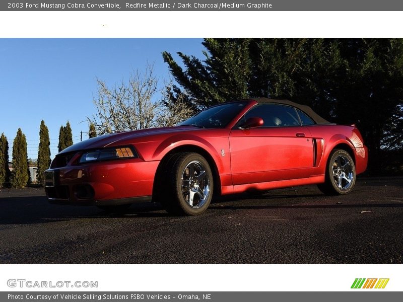 Redfire Metallic / Dark Charcoal/Medium Graphite 2003 Ford Mustang Cobra Convertible