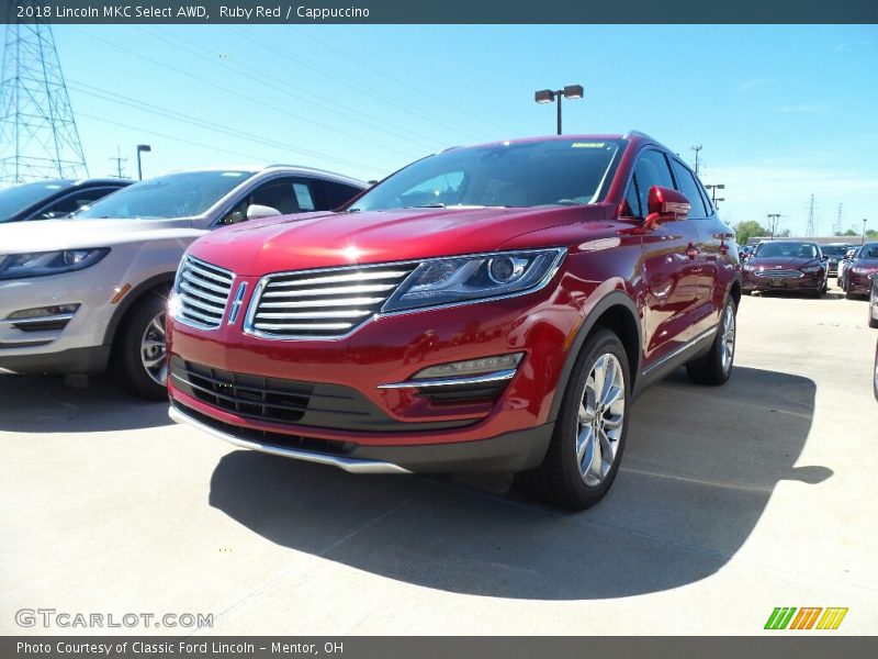 Ruby Red / Cappuccino 2018 Lincoln MKC Select AWD