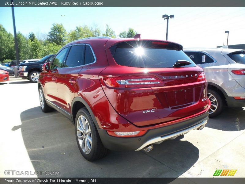 Ruby Red / Cappuccino 2018 Lincoln MKC Select AWD