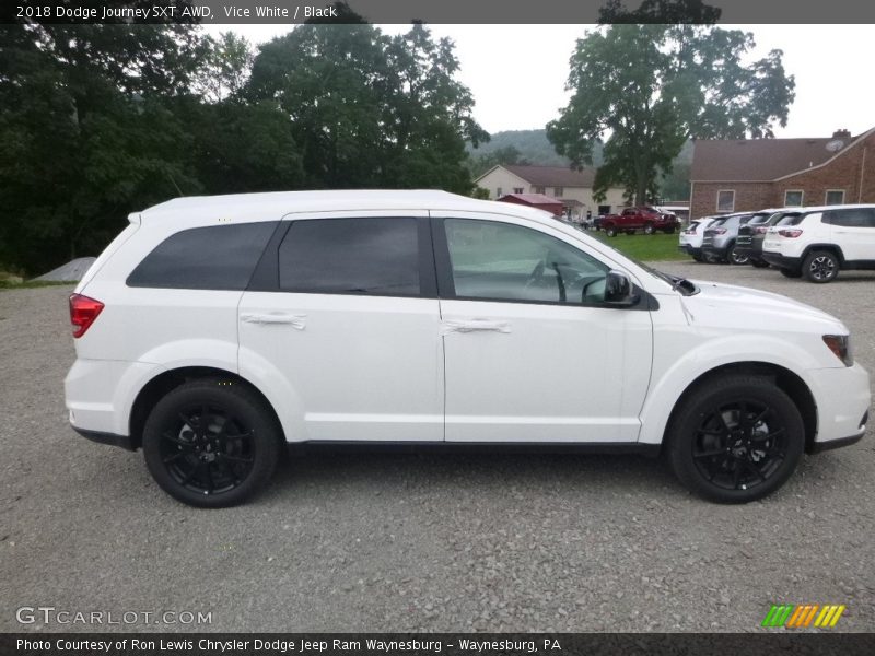 Vice White / Black 2018 Dodge Journey SXT AWD