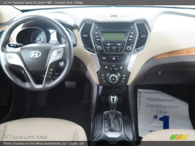 Serrano Red / Beige 2014 Hyundai Santa Fe Sport FWD
