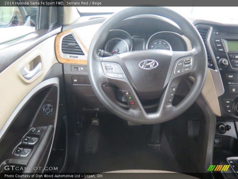 Serrano Red / Beige 2014 Hyundai Santa Fe Sport FWD
