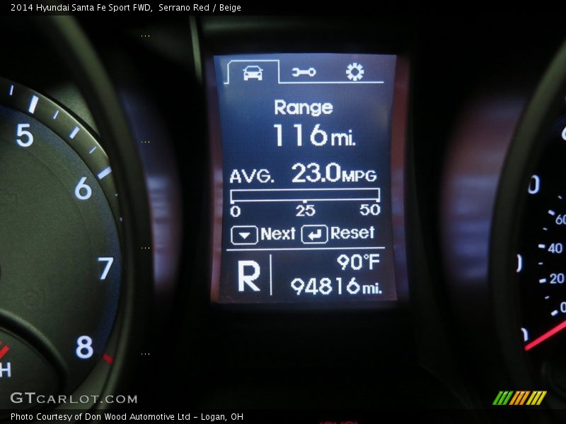 Serrano Red / Beige 2014 Hyundai Santa Fe Sport FWD