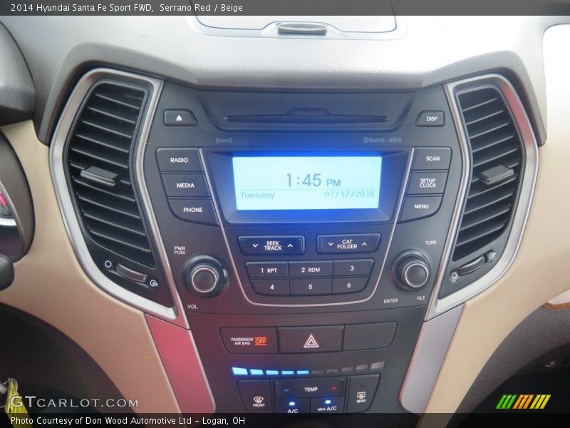 Serrano Red / Beige 2014 Hyundai Santa Fe Sport FWD