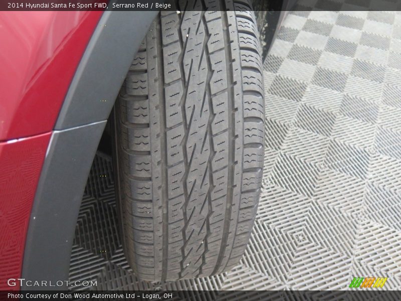 Serrano Red / Beige 2014 Hyundai Santa Fe Sport FWD
