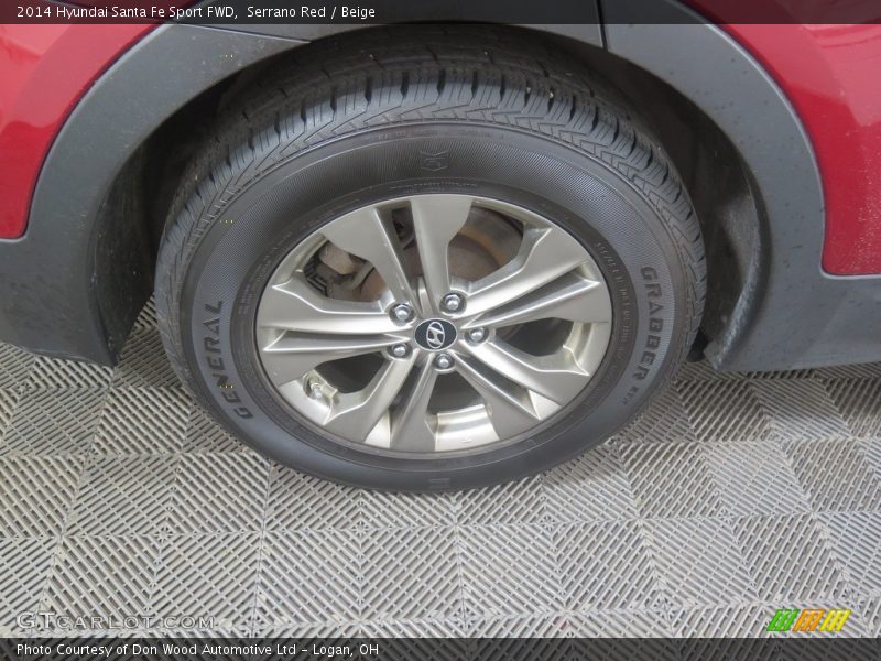Serrano Red / Beige 2014 Hyundai Santa Fe Sport FWD