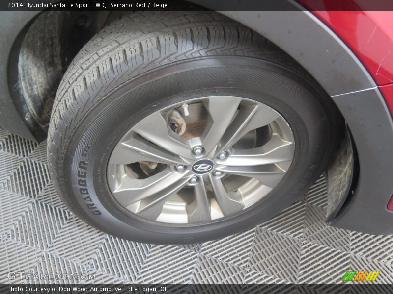 Serrano Red / Beige 2014 Hyundai Santa Fe Sport FWD
