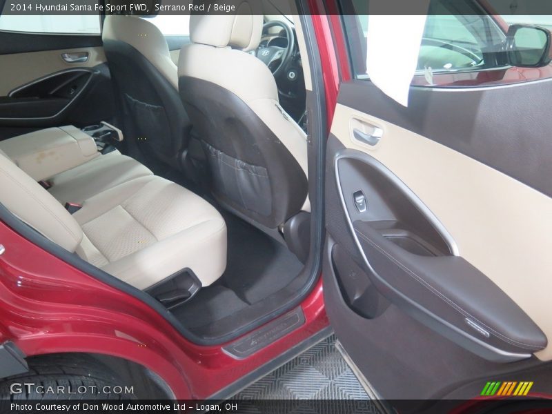 Serrano Red / Beige 2014 Hyundai Santa Fe Sport FWD