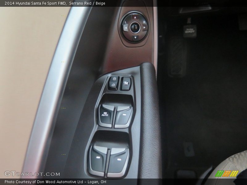 Serrano Red / Beige 2014 Hyundai Santa Fe Sport FWD