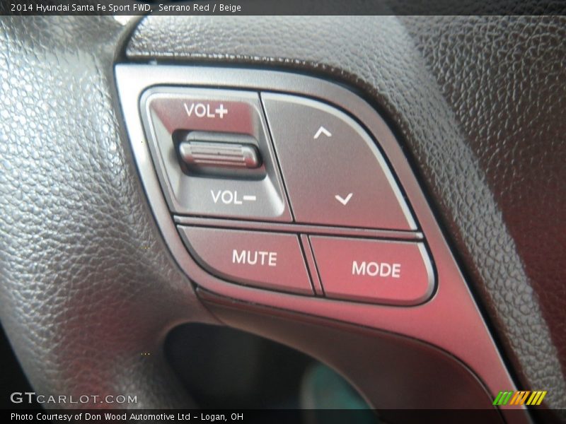 Serrano Red / Beige 2014 Hyundai Santa Fe Sport FWD