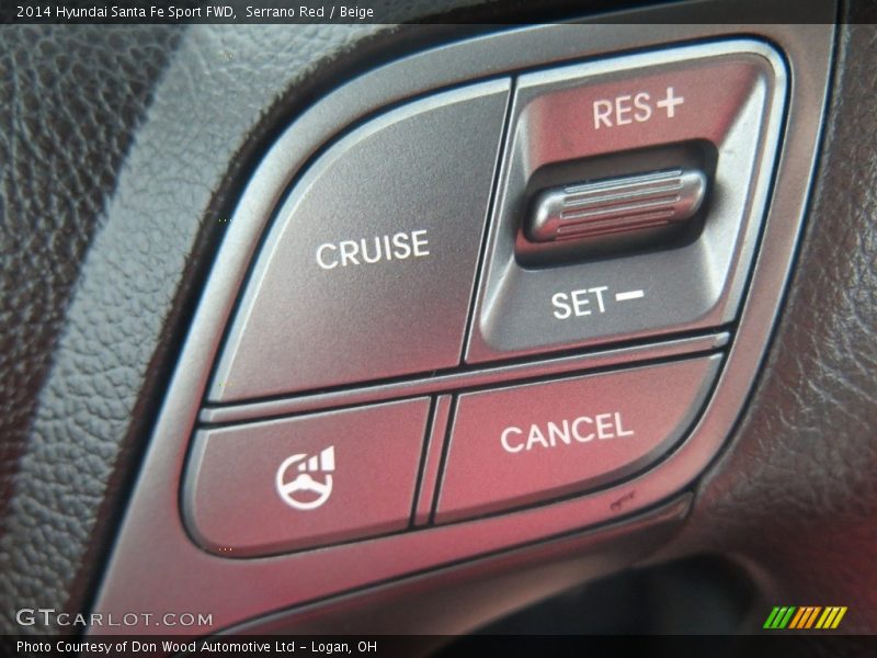 Serrano Red / Beige 2014 Hyundai Santa Fe Sport FWD