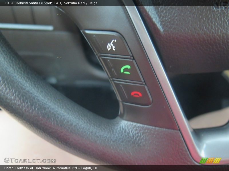 Serrano Red / Beige 2014 Hyundai Santa Fe Sport FWD