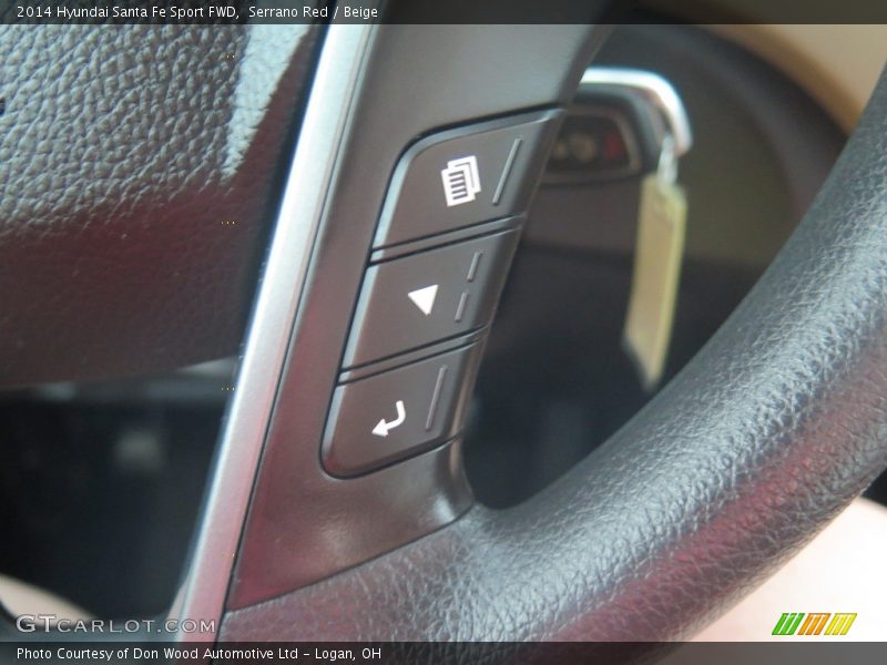 Serrano Red / Beige 2014 Hyundai Santa Fe Sport FWD