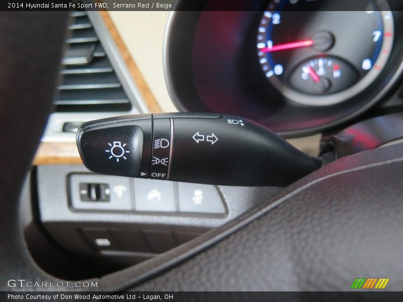Serrano Red / Beige 2014 Hyundai Santa Fe Sport FWD