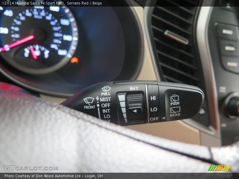 Serrano Red / Beige 2014 Hyundai Santa Fe Sport FWD