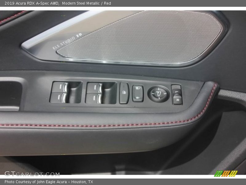 Modern Steel Metallic / Red 2019 Acura RDX A-Spec AWD
