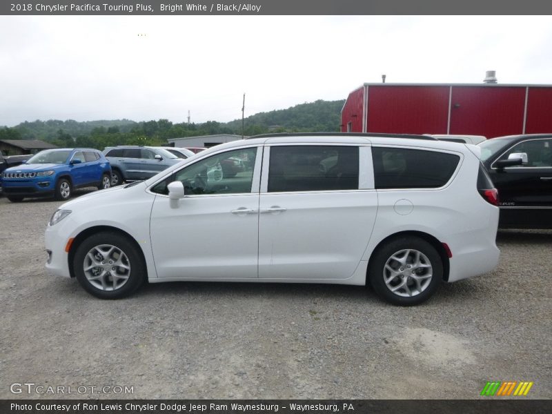 Bright White / Black/Alloy 2018 Chrysler Pacifica Touring Plus