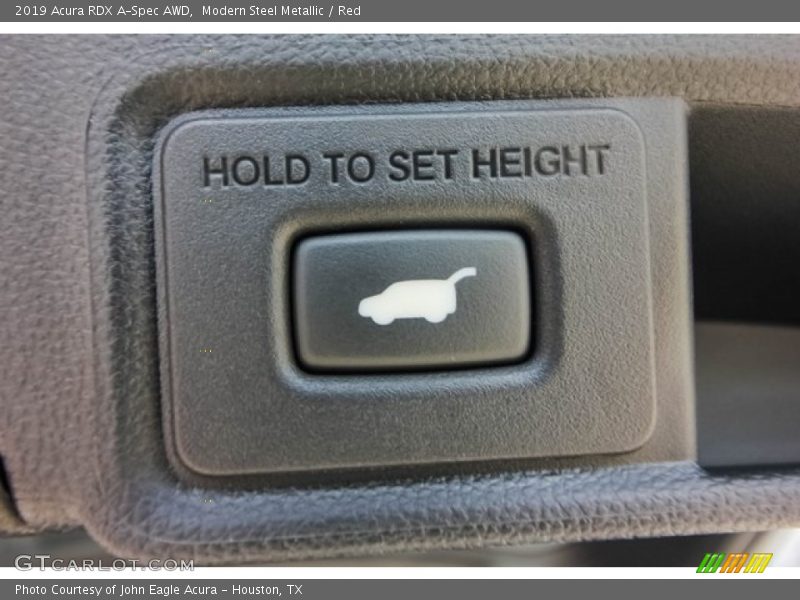 Modern Steel Metallic / Red 2019 Acura RDX A-Spec AWD