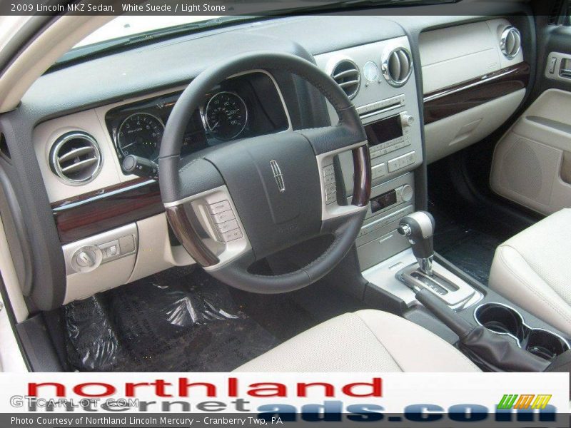 White Suede / Light Stone 2009 Lincoln MKZ Sedan