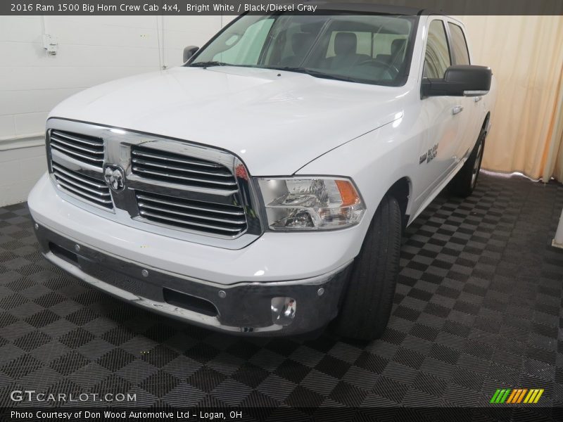 Bright White / Black/Diesel Gray 2016 Ram 1500 Big Horn Crew Cab 4x4