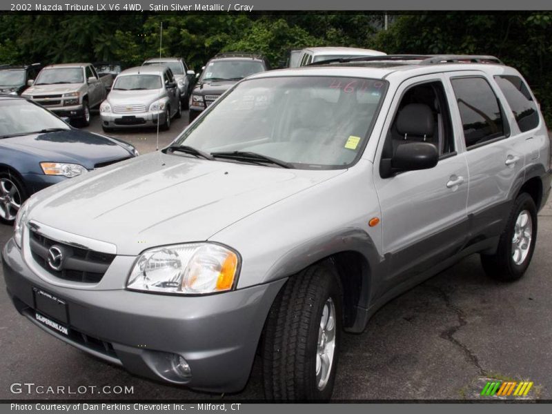 Satin Silver Metallic / Gray 2002 Mazda Tribute LX V6 4WD