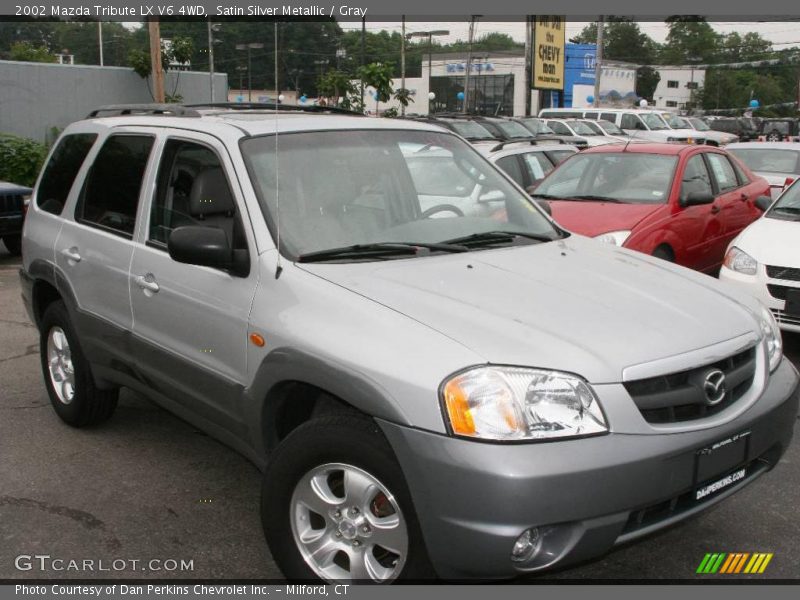 Satin Silver Metallic / Gray 2002 Mazda Tribute LX V6 4WD