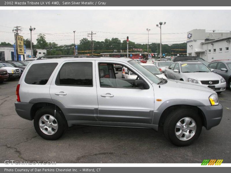 Satin Silver Metallic / Gray 2002 Mazda Tribute LX V6 4WD