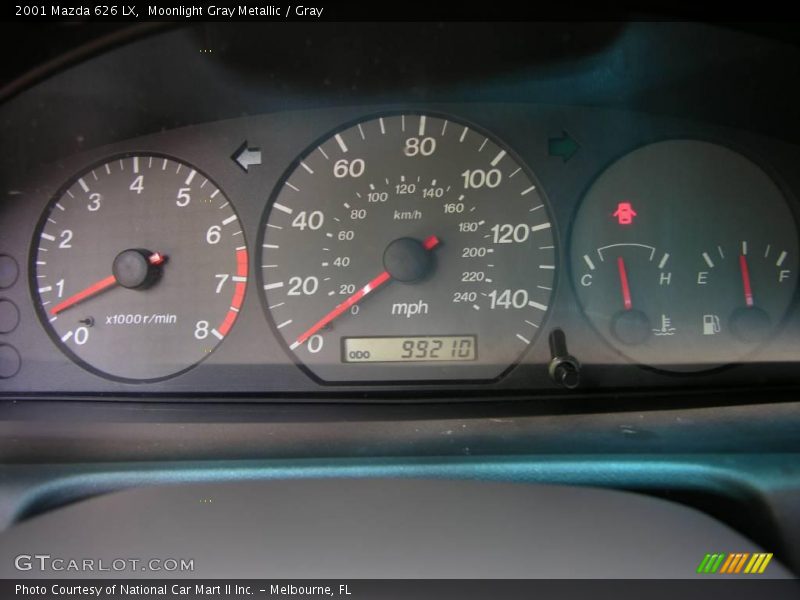 Moonlight Gray Metallic / Gray 2001 Mazda 626 LX