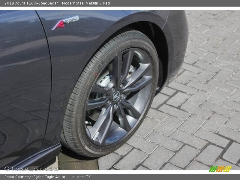 Modern Steel Metallic / Red 2019 Acura TLX A-Spec Sedan