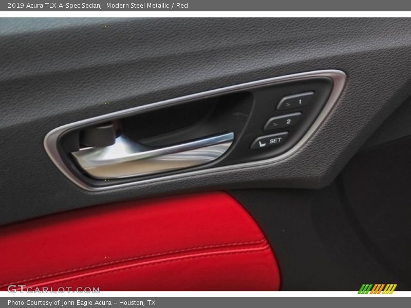 Modern Steel Metallic / Red 2019 Acura TLX A-Spec Sedan